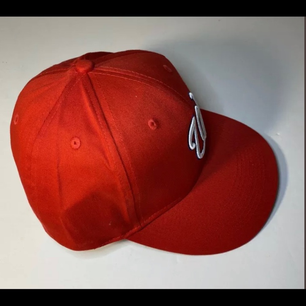 WASHINGTON NATIONALS HAT CAP MLB BASEBALL ADJUSTABLE ONE SIZE OSFA RED New - Picture 2 of 7